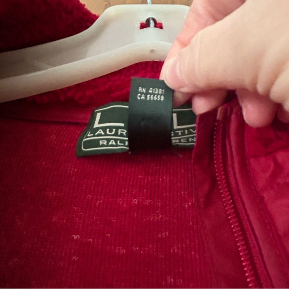 Vintage Lauren Ralph Lauren deep pile fleece jacket XL - Picture 7 of 11